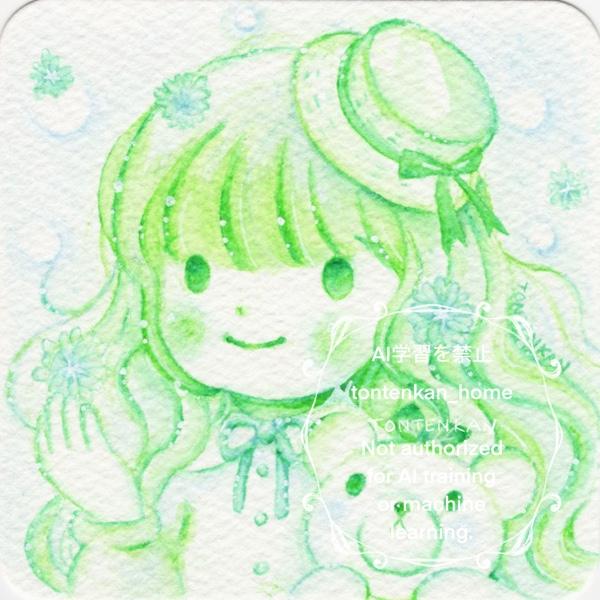 【期間限定6/23~7/5】てのひらペーパー原画【E】1枚目の画像