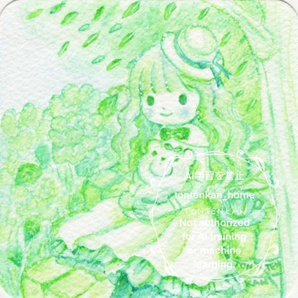 【期間限定6/23~7/5】てのひらペーパー原画【B】1枚目の画像