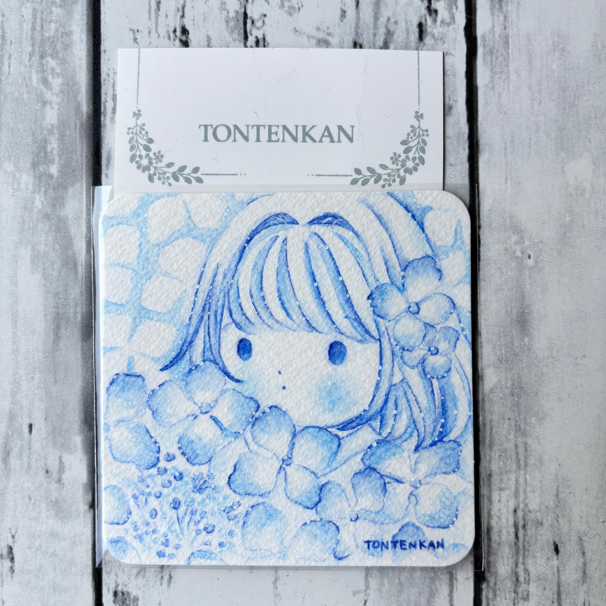 【夏の期間限定🌻】てのひらペーパー原画【B】1枚目の画像