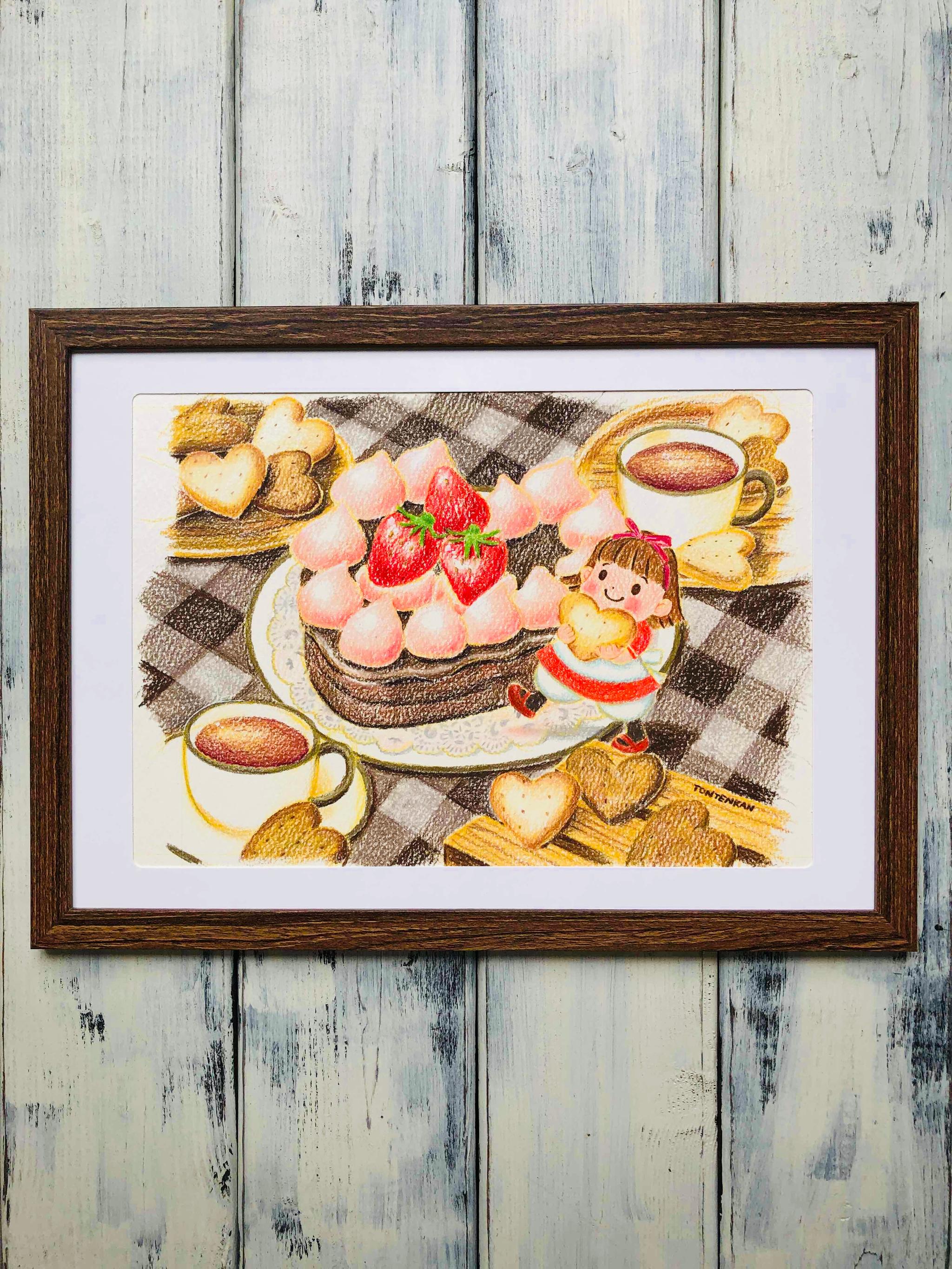 【原画】ハートのチョコケーキ no.1121枚目の画像