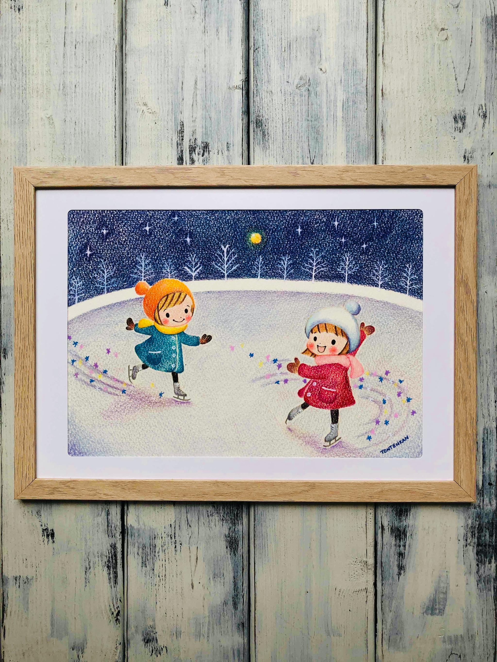 【原画】月夜のスケート no.1651枚目の画像