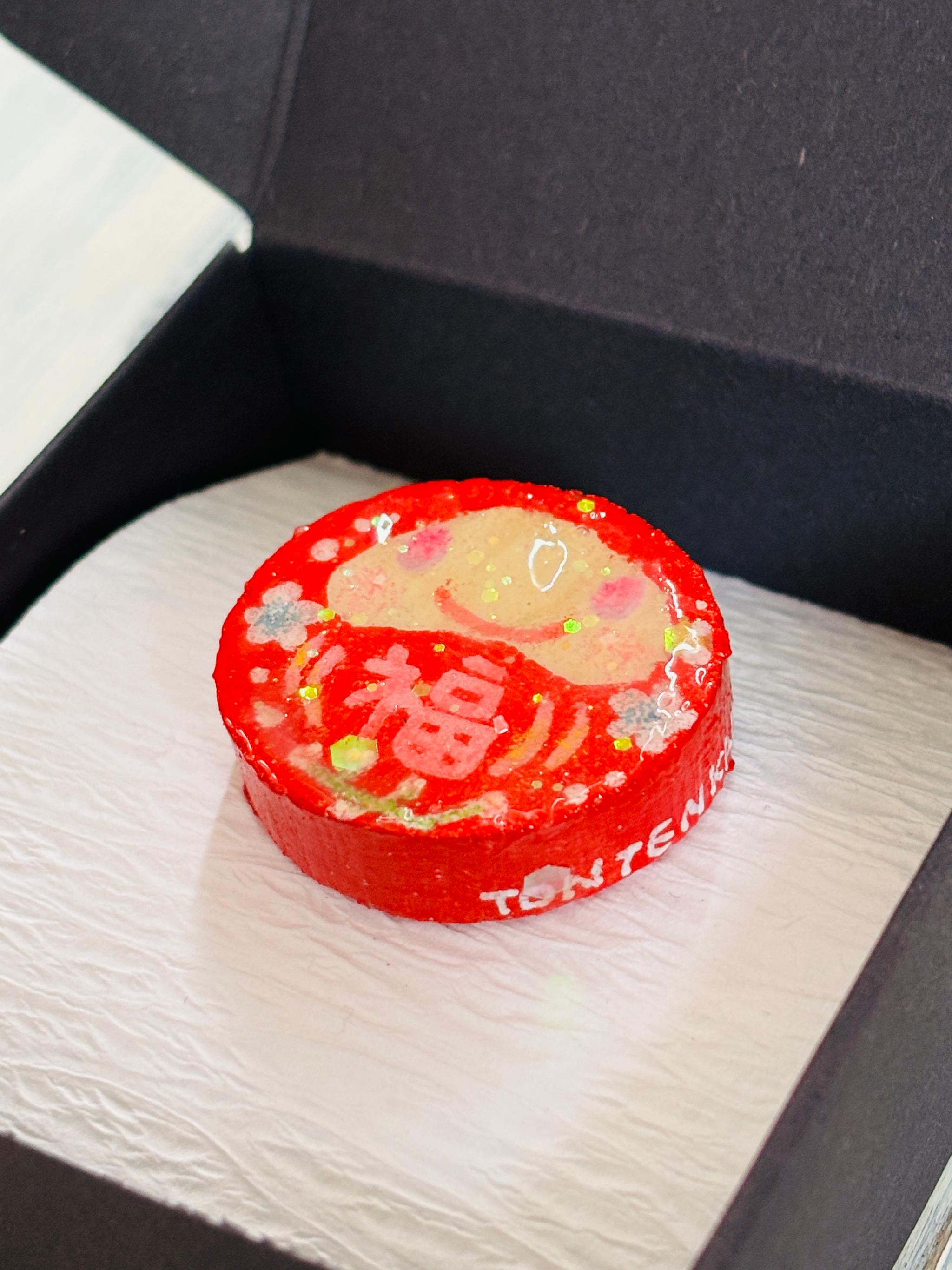 【一点物】笑顔だるまブローチ no.05