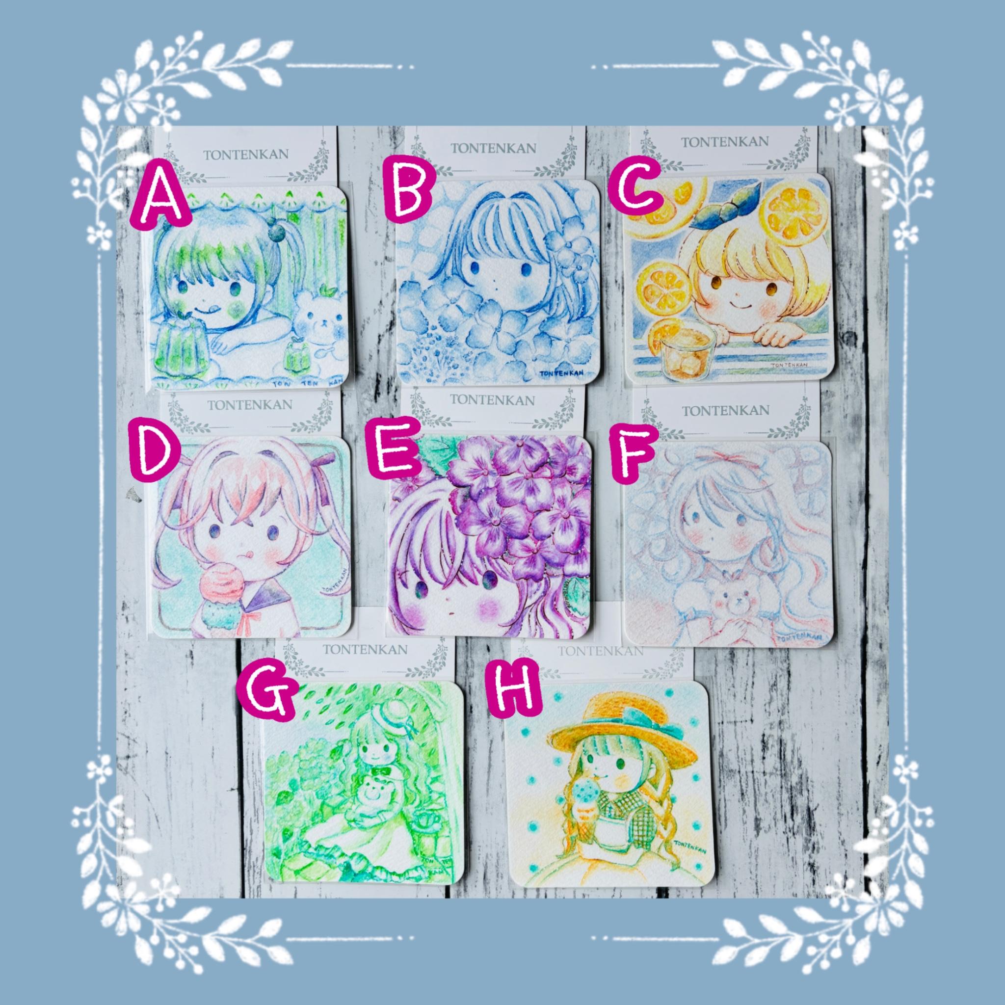 【夏の期間限定🌻】てのひらペーパー原画【F】 | 3枚目